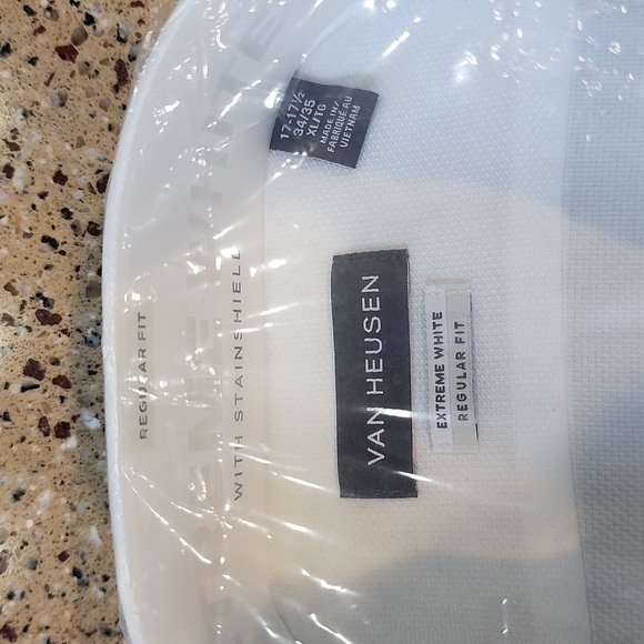 Van Heusen Button Up White Dress Shirt - Picture 2 of 8